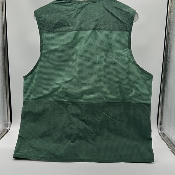 Men's Size Medium Zipper Vest Houston White CLEAN GREEN POCKETS CLOSE OUT - Picture 2 of 3